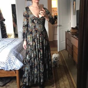 Free People floral maxi dress